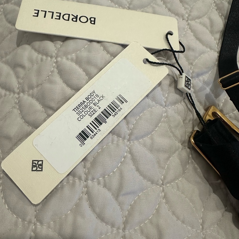 NWT Authentic Bordelle Tierra Body SS25BOD01B, 24k gold plated swan hook. - Picture 5 of 6